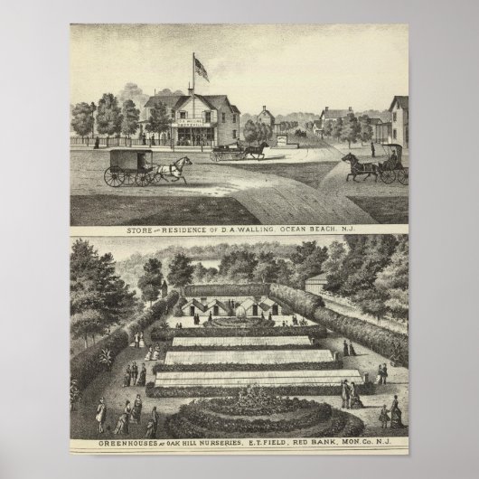 Lagerung und Wohnsitz von DA Walling Poster (Vorne)