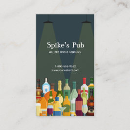 Lagerung von Bar Visitenkarte