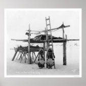 Lagerung von Lebensmitteln in Alaska 1916 Poster (Vorne)