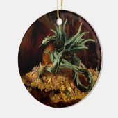 Lagerverzierung des Drachen Keramikornament (Links)