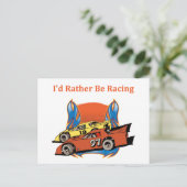 Lagerwagenrennen Postkarte (Stehend Vorderseite)