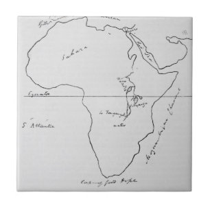 Lageskizze von Afrika Fliese