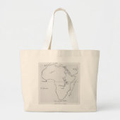 Lageskizze von Afrika Jumbo Stoffbeutel (Vorne)