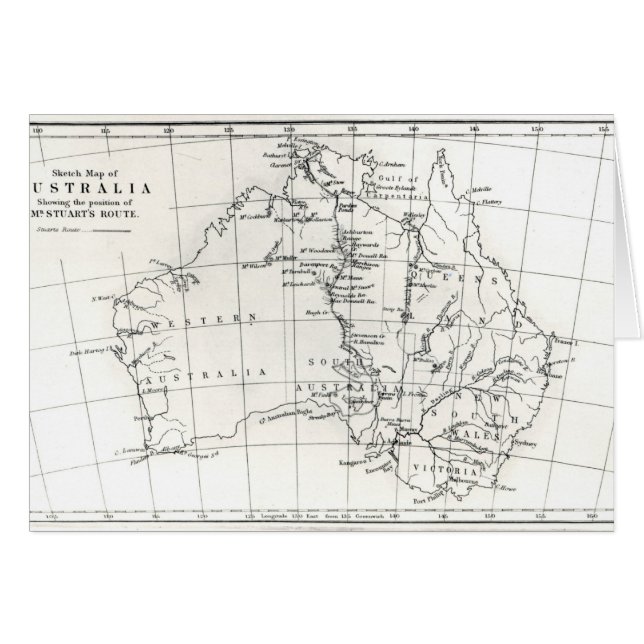 Lageskizze von Australien (Vorderseite (Horizontal))