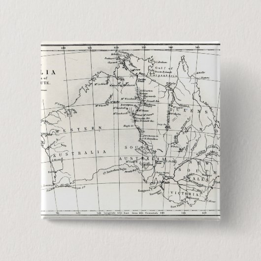 Lageskizze von Australien Button (Vorderseite)
