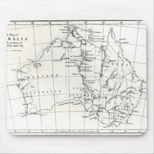 Lageskizze von Australien Mousepad