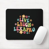 Lagh Lexapro Groovy Mental Health Therapeut Anxie Mousepad (Mit Mouse)