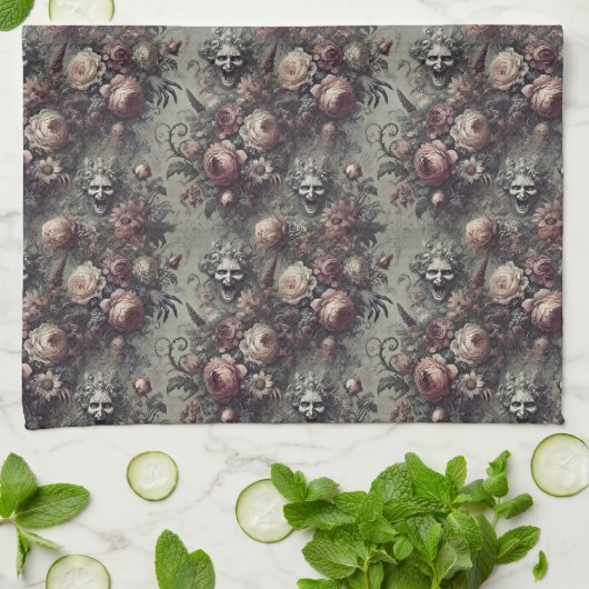 Lagh Lines - Gothic Viktorianisch Geschirrtuch (Gefaltet)