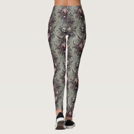 Lagh Lines - Gothic Viktorianisch Leggings (Rückseite)
