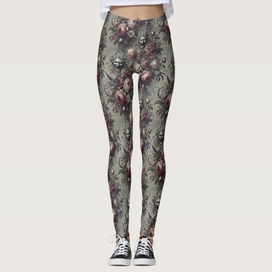 Lagh Lines - Gothic Viktorianisch Leggings (Vorderseite)