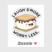 Lagh Smore Besorgnis weniger Funny Smore Pub Aufkleber (Blatt)