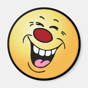 Laghing Face Grumpey Magnet