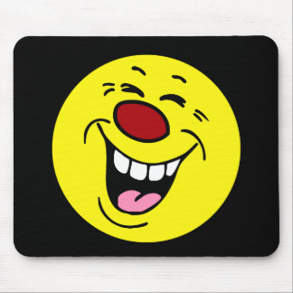 Laghing Face Grumpey Mousepad
