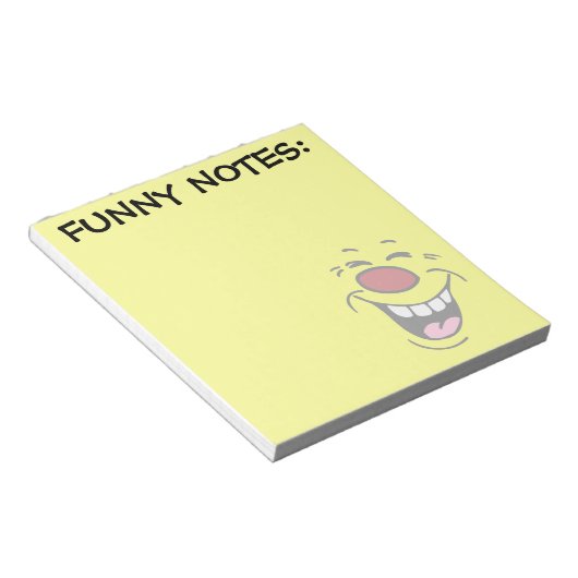 Laghing Face Grumpey Notizblock (angewinkelt)