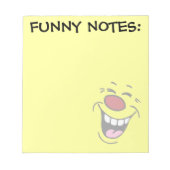 Laghing Face Grumpey Notizblock (Vorderseite)