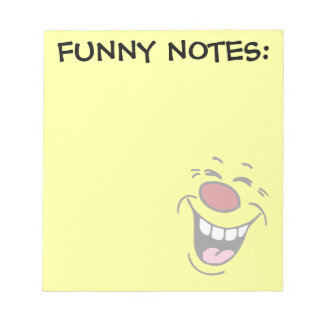 Laghing Face Grumpey Notizblock