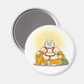 Laghing-Maitreya-Buddha-Magnet Magnet (Vorderseite/Rückseite)