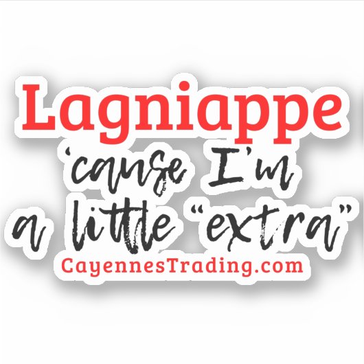 Lagniappe Sticker (Vorderseite)
