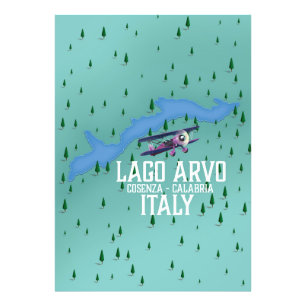 Lago arvo Reiseplan Italien Fotodruck