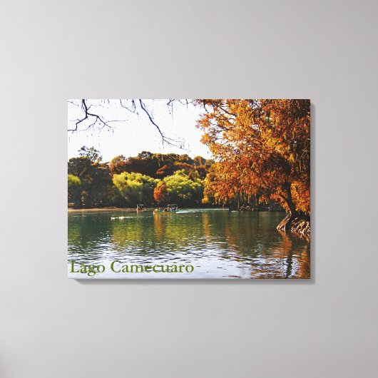 Lago Camecuaro Canvas Print Leinwanddruck (Vorderseite)