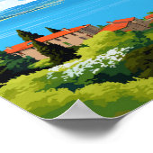 Lago di Bolsena Vintage Poster (Ecke)