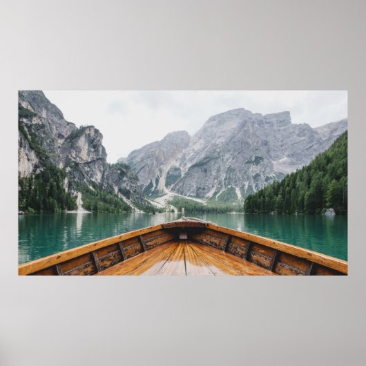 Lago di Braies, Pragser Wildsee - Lake Prags Itali Poster (Vorne)