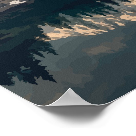 Lago Di Carezza, Italien Reisevorführung Poster (Ecke)