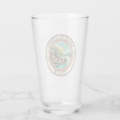 Lago di Como Italia Illustration Reisen Kunst Abze Glas (Rückseite)