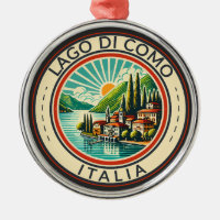 Lago di Como Italia Illustration Reisen Kunst Abze