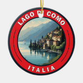 Lago di Como Italien Abzeichen Keramik Ornament (Vorne)