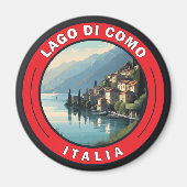 Lago di Como Italien Abzeichen Magnet (Vorne)