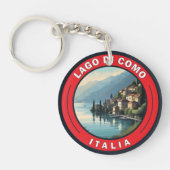 Lago di Como Italien Abzeichen Schlüsselanhänger (Vorderseite)