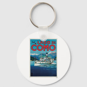 Lago di Como Italien Reisen Vintage Schlüsselanhänger