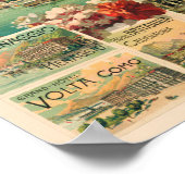 Lago di Como Italien Vintage Poster 1893 (Ecke)