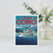 Lago Di Como Italien Vintage Travel Postkarte (Stehend Vorderseite)