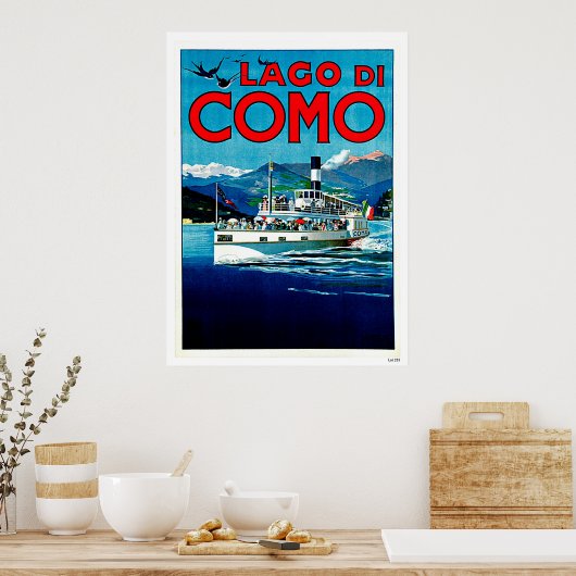Lago di Como Lago Maggiore Poster (Küche)