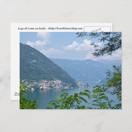 Lago di Como Postcard Postkarte (Vorne/Hinten)