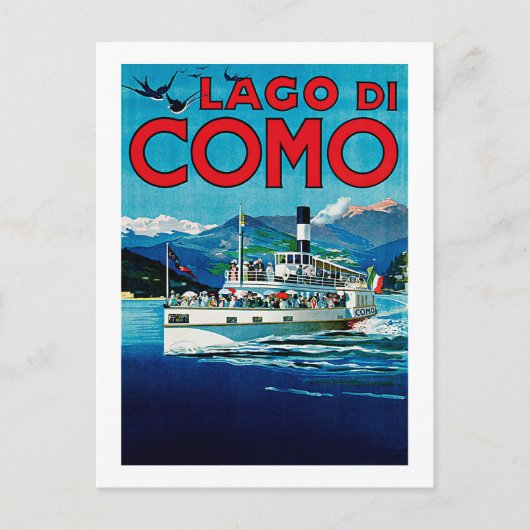 Lago di Como Postkarte (Vorderseite)