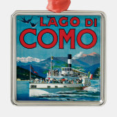 Lago di Como Silbernes Ornament (Vorne)