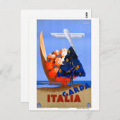 Lago di Garda Gardasee Italien Vintage Poster Postkarte (Vorne/Hinten)