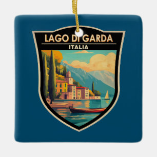 Lago di Garda Italia Reise Kunst Vintage Keramikornament