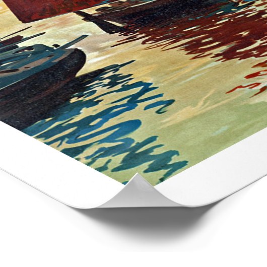 Lago di Garda Poster (Ecke)