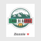 Lago di garda - Seen Garda Nationalparkprojekt des Aufkleber (Blatt)