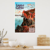 Lago di Garda, Tremonsine, Italien Reisenposter Poster (Küche)