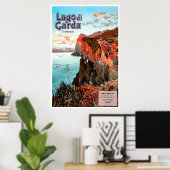 Lago di Garda, Tremonsine, Italien Reisenposter Poster (Heimbüro)