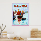Lago di Garda ~ Vintage Italienische Reise Poster (Küche)