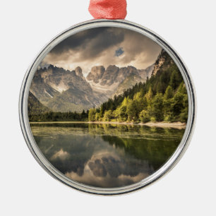 Lago Di Landro Dürrensee, Italien Ornament Aus Metall