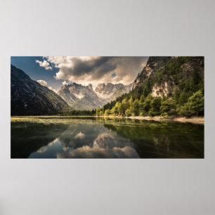 Lago Di Landro Dürrensee, Italien Poster