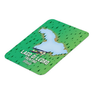 Lago di Ledro Terento Italien. Magnet