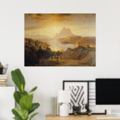 Lago di Lugano - Albert Zimmermann Poster (Heimbüro)